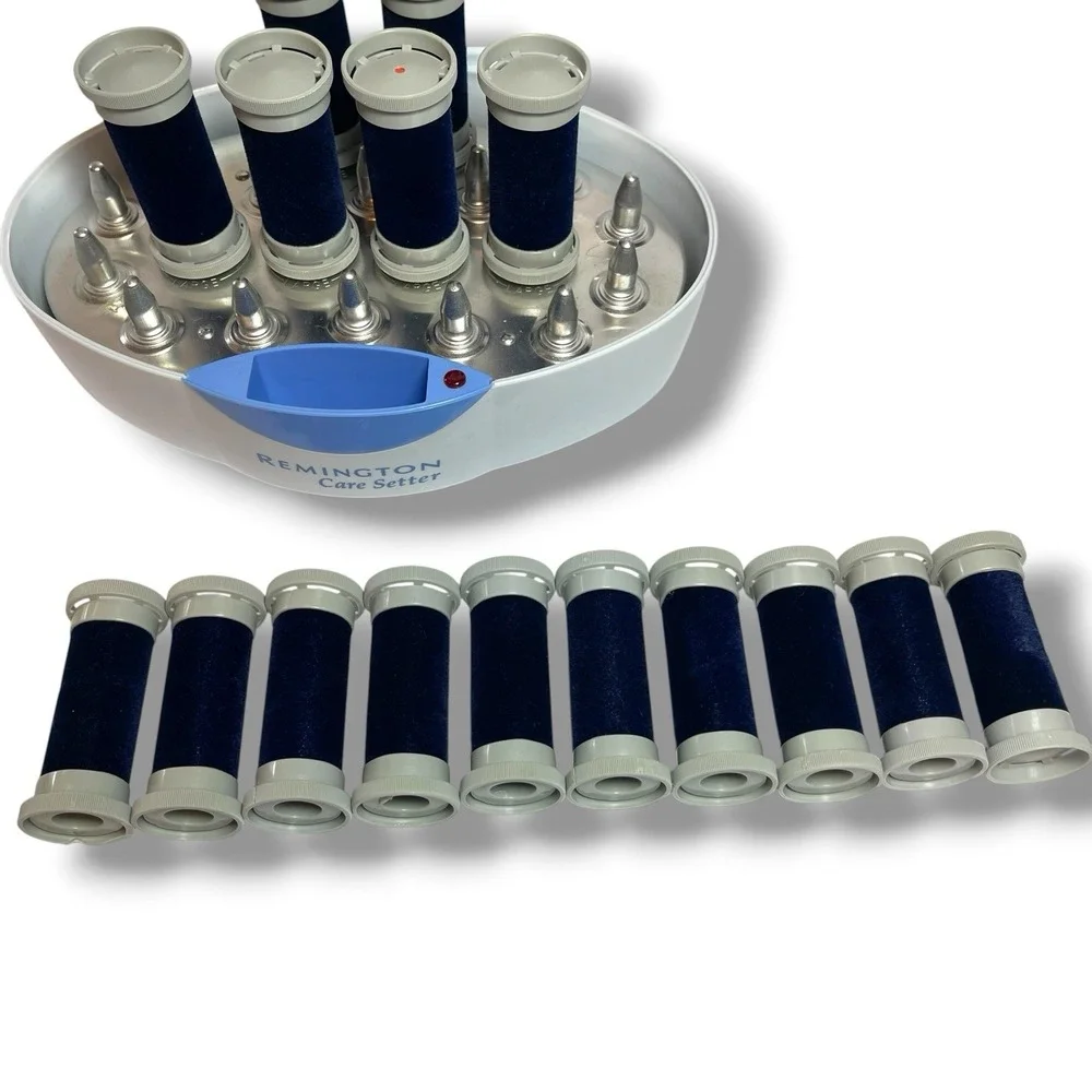 Remington‎ Care Setter Hot Rollers KF-20I Velvet Flocked Wax Core 20, 10 Clips
